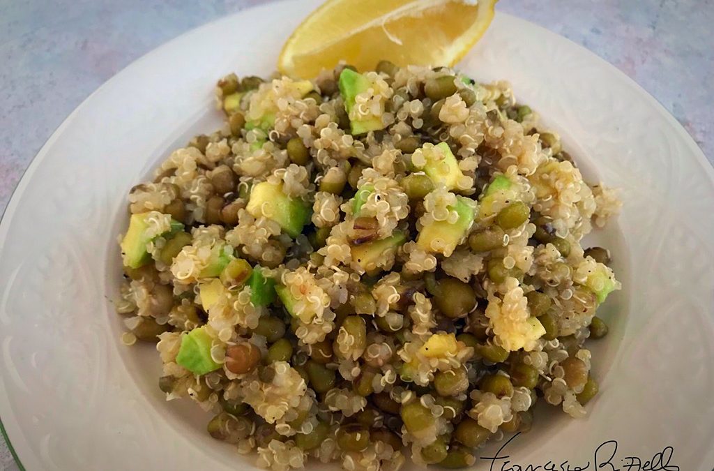 Quinoa e fagioli verdi azuki