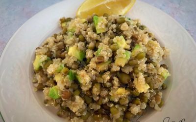 Quinoa e fagioli verdi azuki